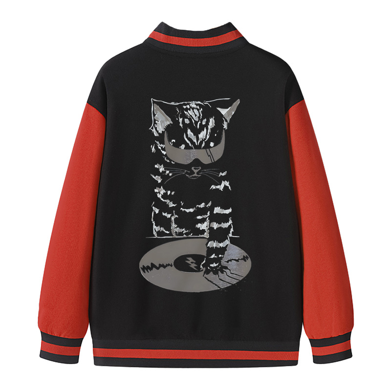 Tokyocanvas DJ Cat Varsity Jacket