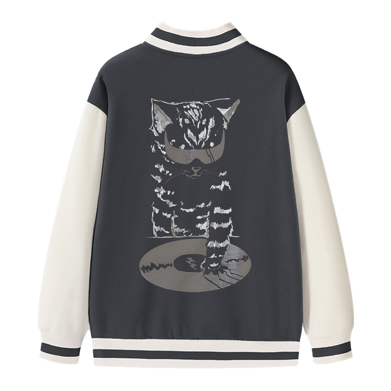Tokyocanvas DJ Cat Varsity Jacket