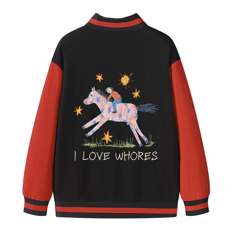 Tokyocanvas I Love Whores Varsity Jacket