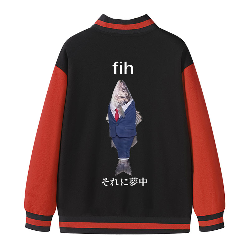 Tokyocanvas Stupid Fih Varsity Jacket