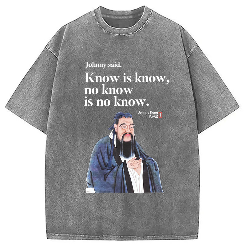 Tokyocanvas Know is Know Washed T-Shirt