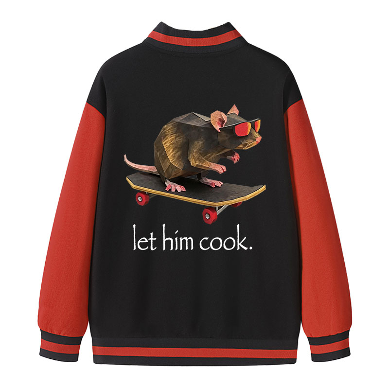 Tokyocanvas Rat Skateboard Cook Varsity Jacket