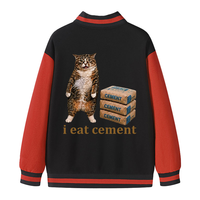 Tokyocanvas I Eat Cement Civet Cat Varsity Jacket