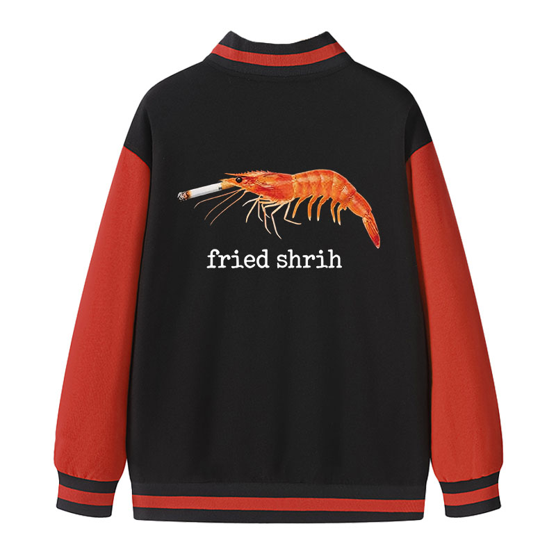 Tokyocanvas Fried Shrimp Varsity Jacket