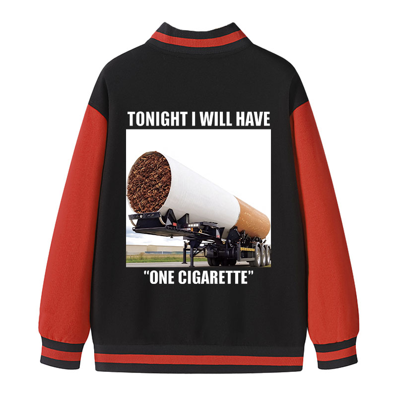 Tokyocanvas Tonight I Will Have One Meme Varsity Jacket