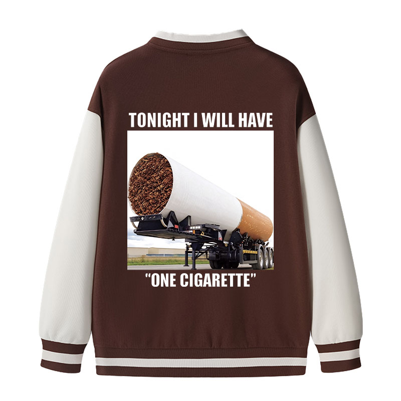 Tokyocanvas Tonight I Will Have One Meme Varsity Jacket