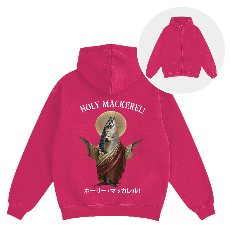 Tokyocanvas Holy Mackerel Washed Zip Hoodie