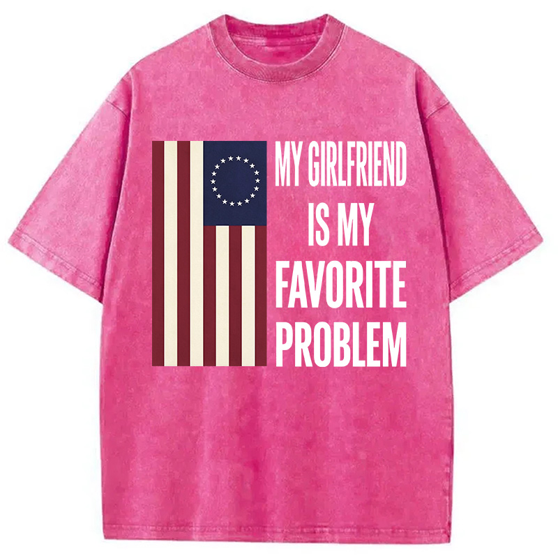 Tokyocanvas My Favorite Problem Funny Washed T-Shirt
