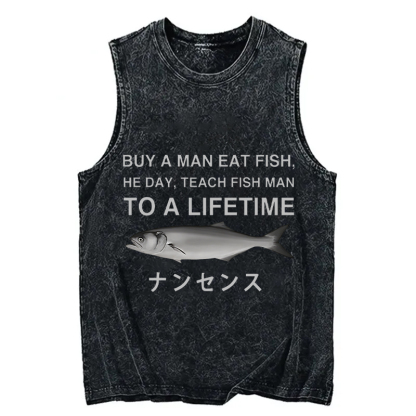 Tokyocanvas Funny To A Lifetime Washed Tank