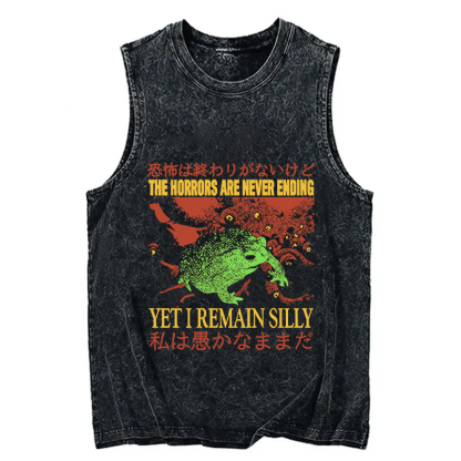 Tokyocanvas The Horrors are Never Ending Washed Tank