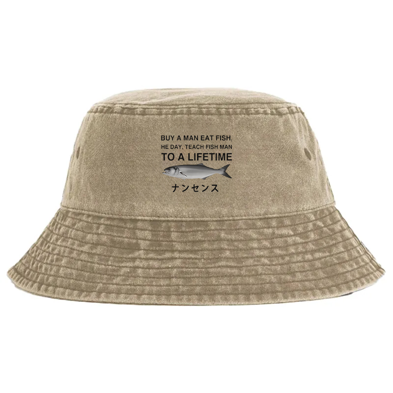 Tokyocanvas Funny To A Lifetime Washed Bucket Hat