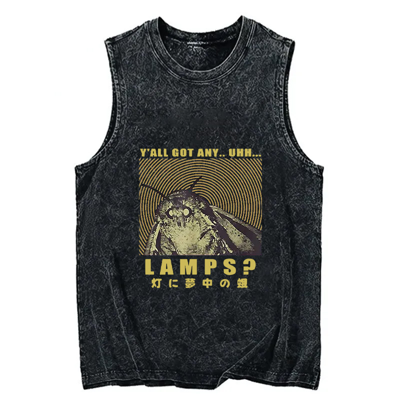 Tokyocanvas Moth Obsessed With The Light Washed Tank