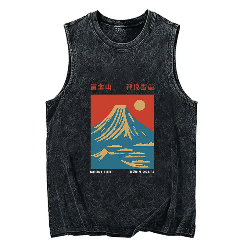 Tokyocanvas Mount Fuji Vintage Washed Tank