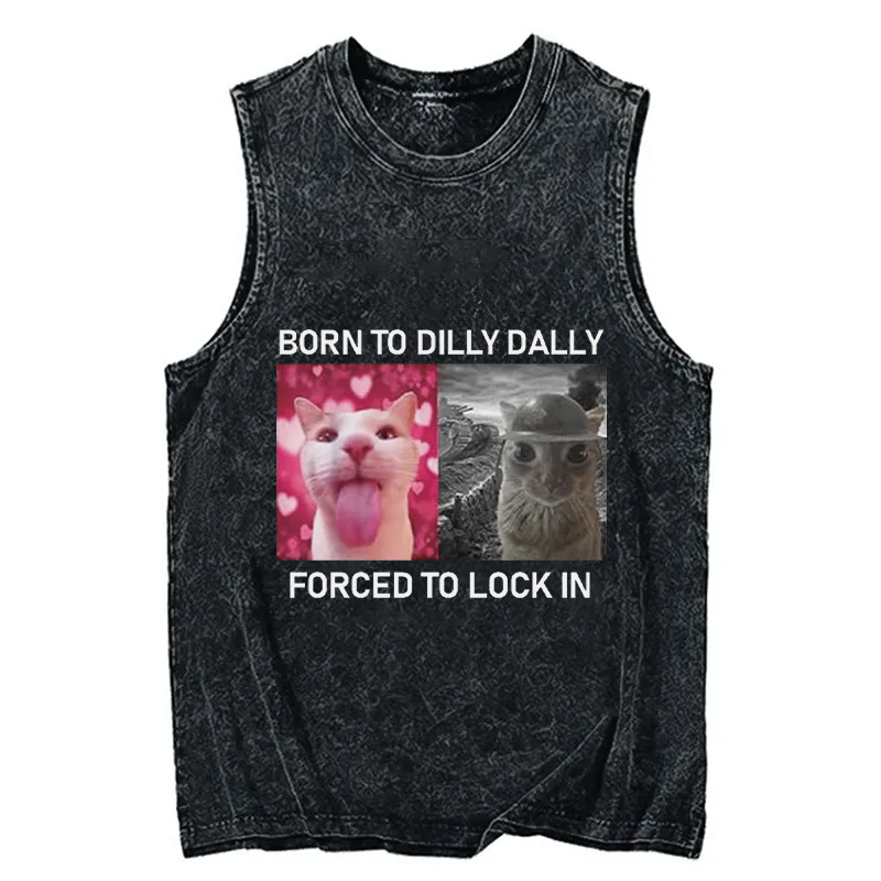 Tokyocanvas Born To Dilly Dally Washed Tank