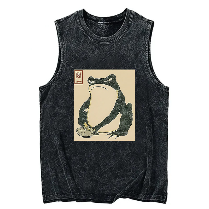 Tokyocanvas Matsumoto Hoji Japanese Frog Washed Tank