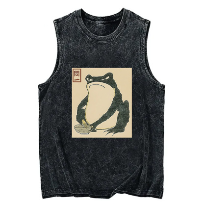 Tokyocanvas Matsumoto Hoji Japanese Frog Washed Tank