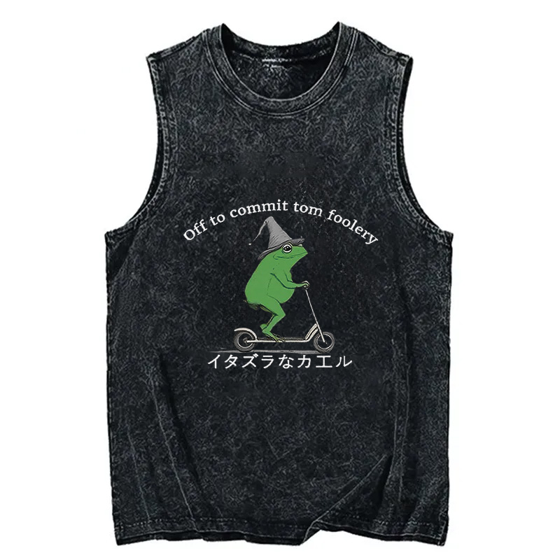 Tokyocanvas Stupid Frog Washed Tank