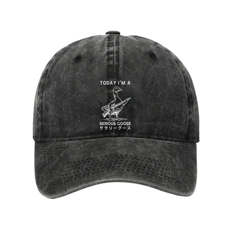 Tokyocanvas Serious Stupid Goose Washed Cap