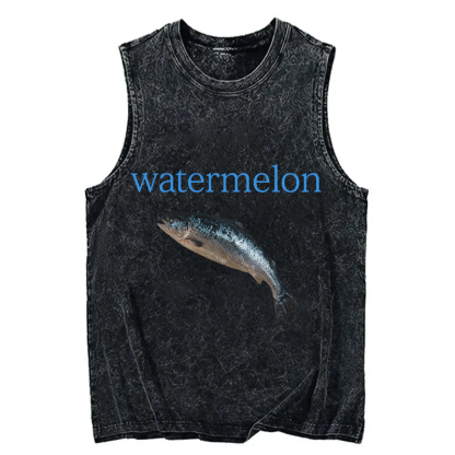 Tokyocanvas Watermelon Fish Washed Tank