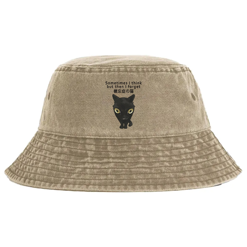 Tokyocanvas Amnesiac Cat Washed Bucket Hat