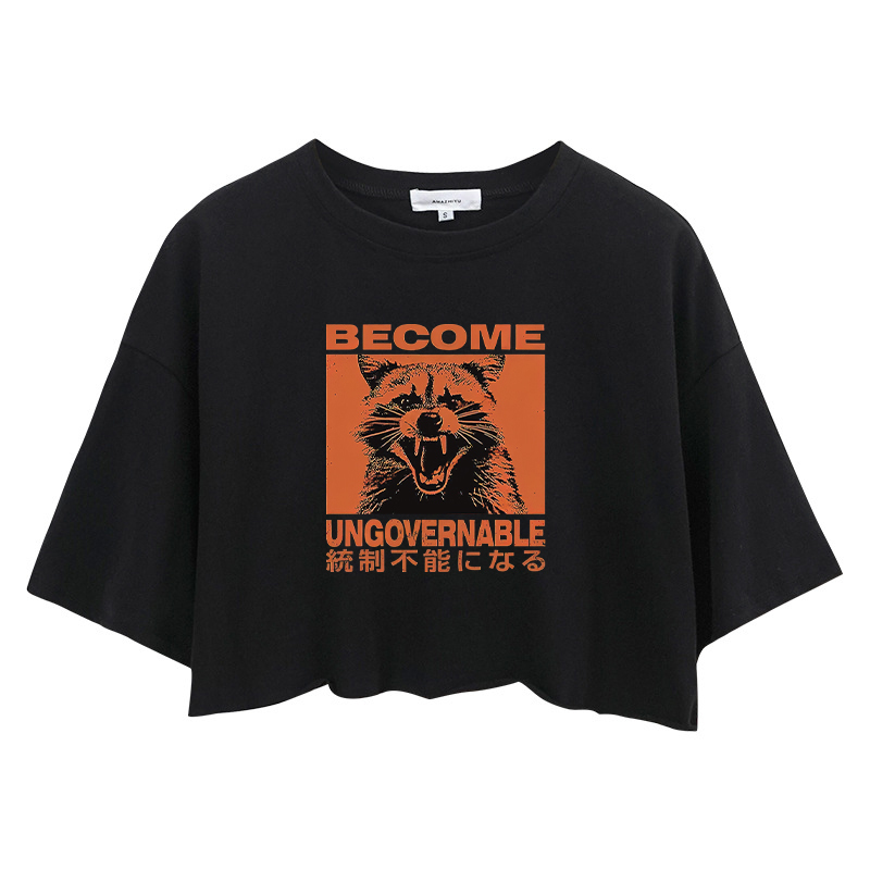 【美品】t.japan raccoon cropped knit ブラック denim collar raccoon KNIT – NKNIT