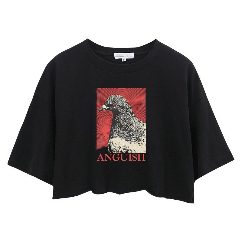 Tokyocanvas The Weight of Urban Anguish Crop Top