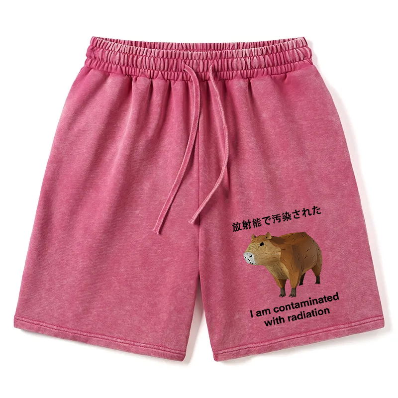 Tokyocanvas Capybara Contaminated By Radiation Washed Shorts