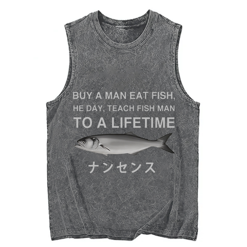 Tokyocanvas Funny To A Lifetime Washed Tank