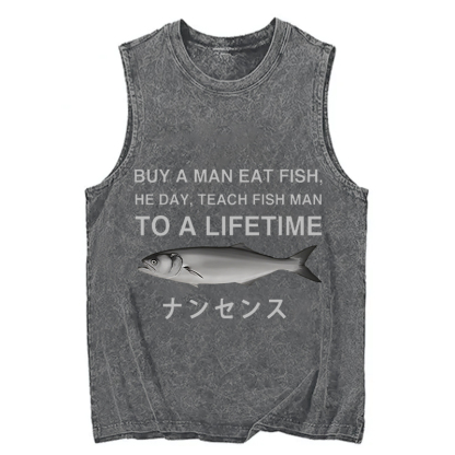 Tokyocanvas Funny To A Lifetime Washed Tank