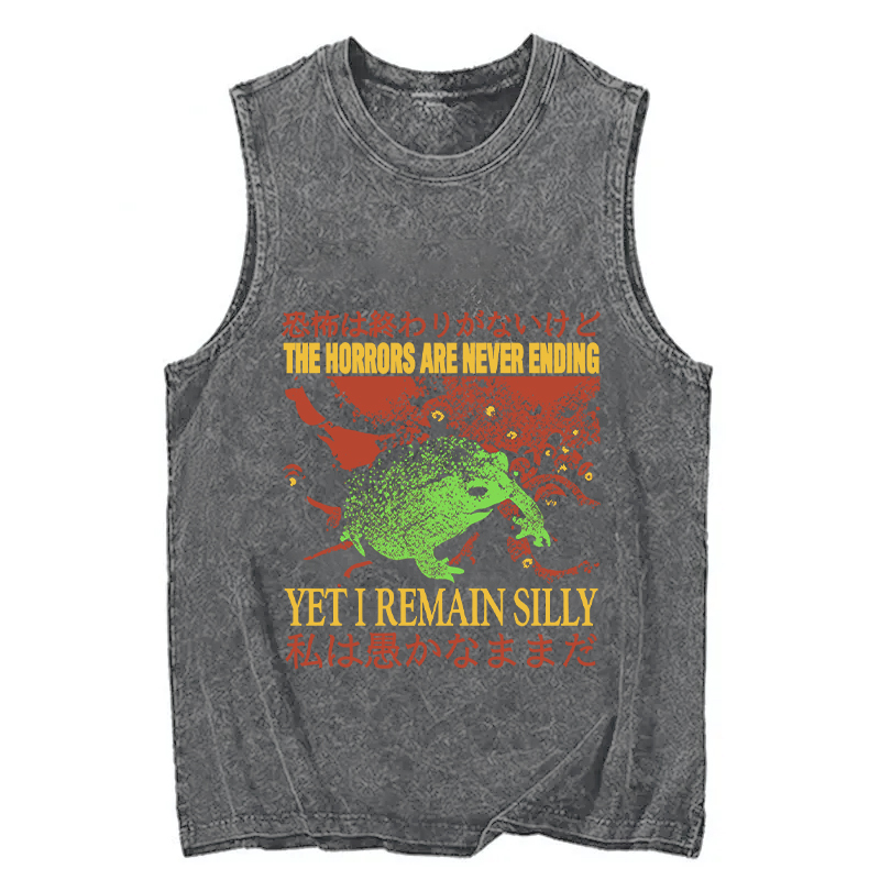 Tokyocanvas The Horrors are Never Ending Washed Tank