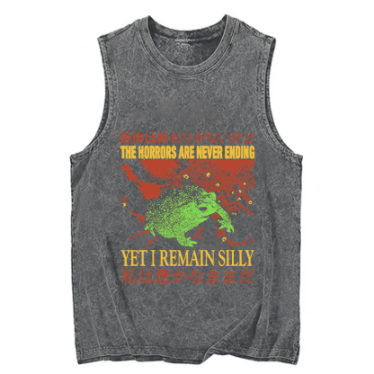 Tokyocanvas The Horrors are Never Ending Washed Tank