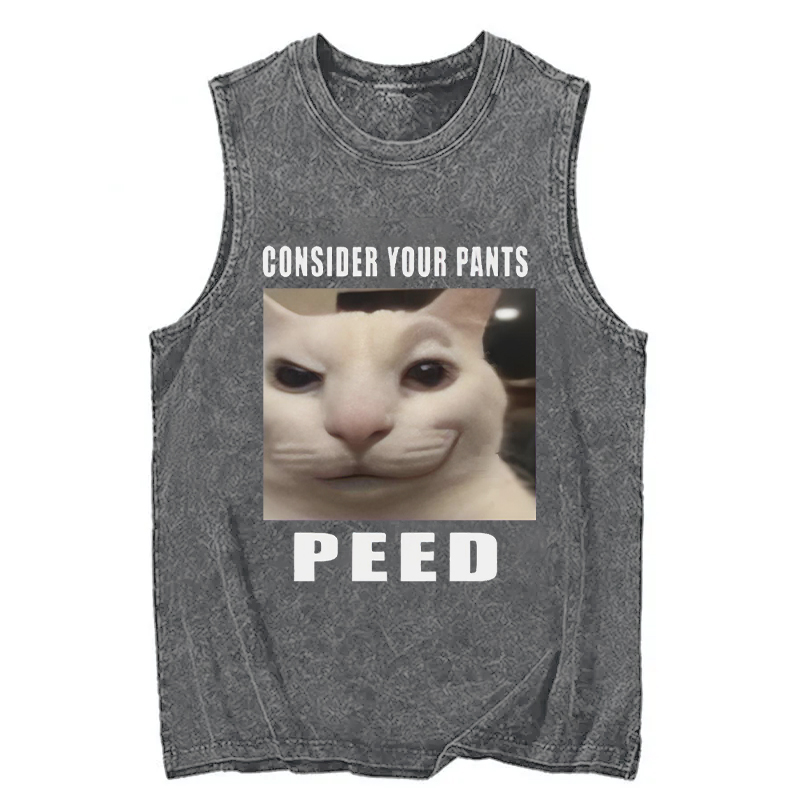 Tokyocanvas Consider Your Pants Peed Meme Washed Tank