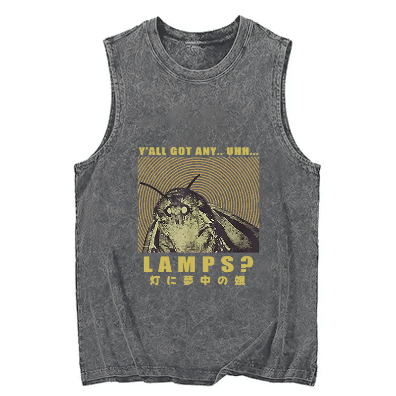 Tokyocanvas Moth Obsessed With The Light Washed Tank