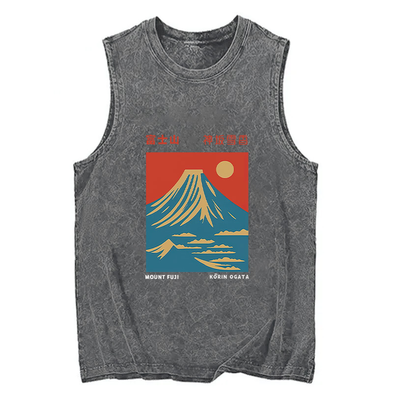 Tokyocanvas Mount Fuji Vintage Washed Tank