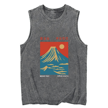 Tokyocanvas Mount Fuji Vintage Washed Tank