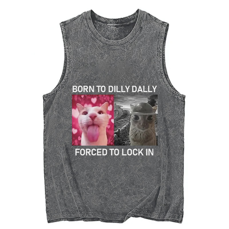 Tokyocanvas Born To Dilly Dally Washed Tank