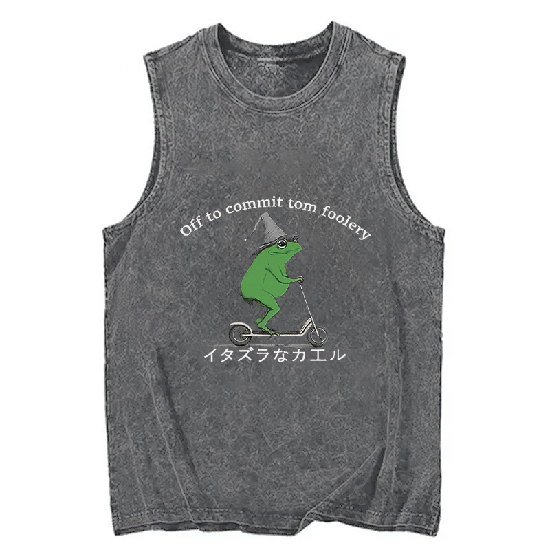Tokyocanvas Stupid Frog Washed Tank