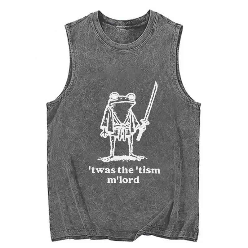 Tokyocanvas Focused Samurai Frog Washed Tank