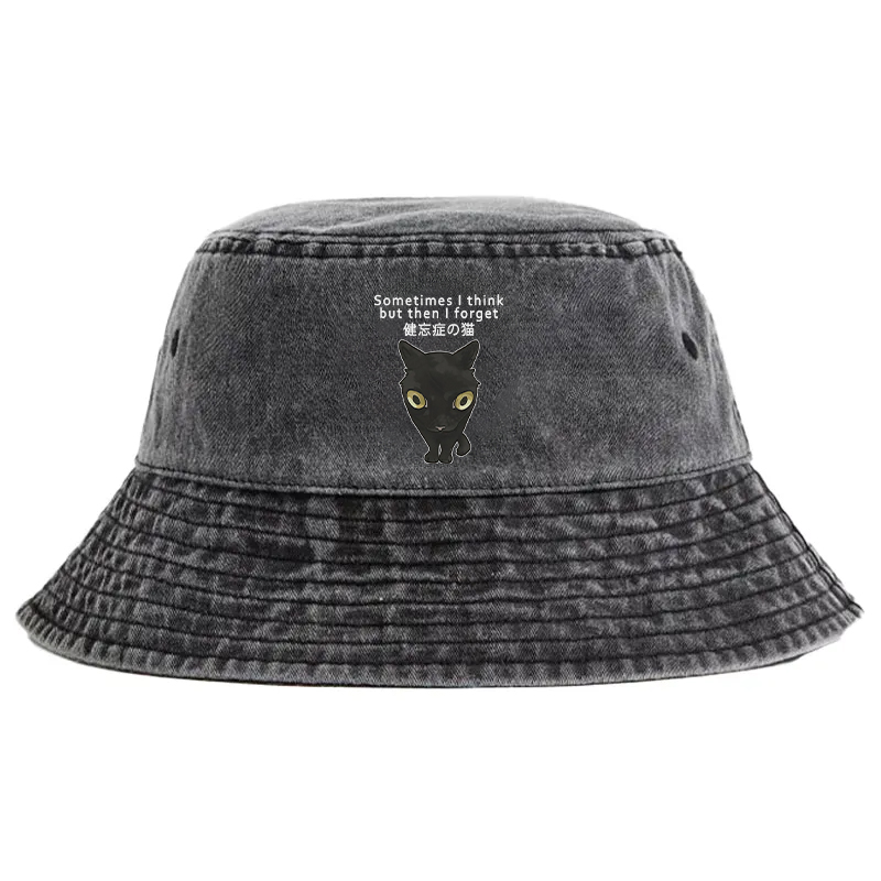 Tokyocanvas Amnesiac Cat Washed Bucket Hat