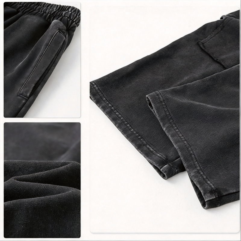 Tokyocanvas Raw-edge Straight-leg Sweatpants