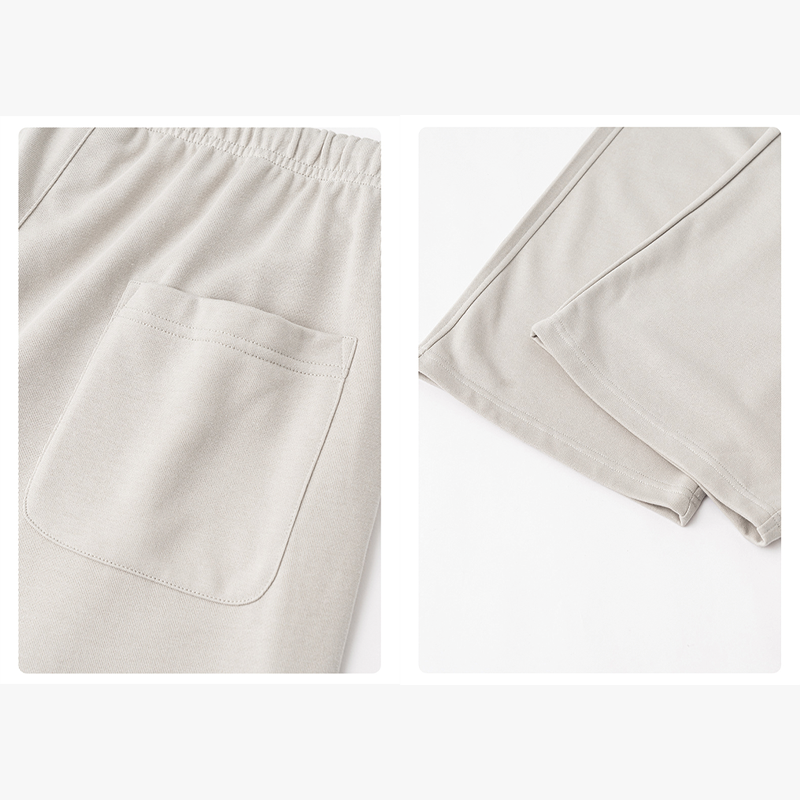 Tokyocanvas Classic Minimalist Curved Sweatpants