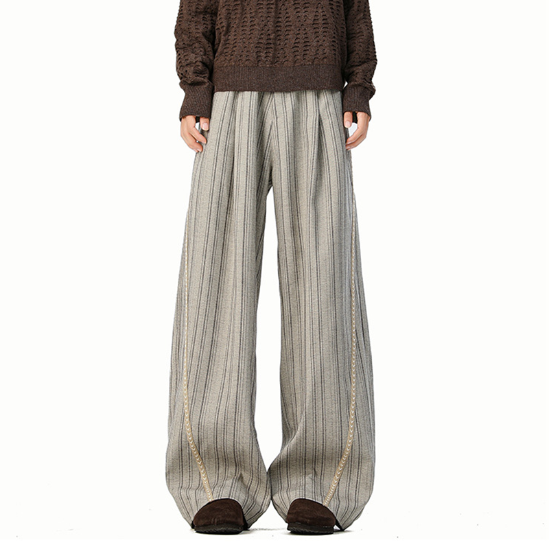 Tokyocanvas Striped Drape Vintage Sweatpants