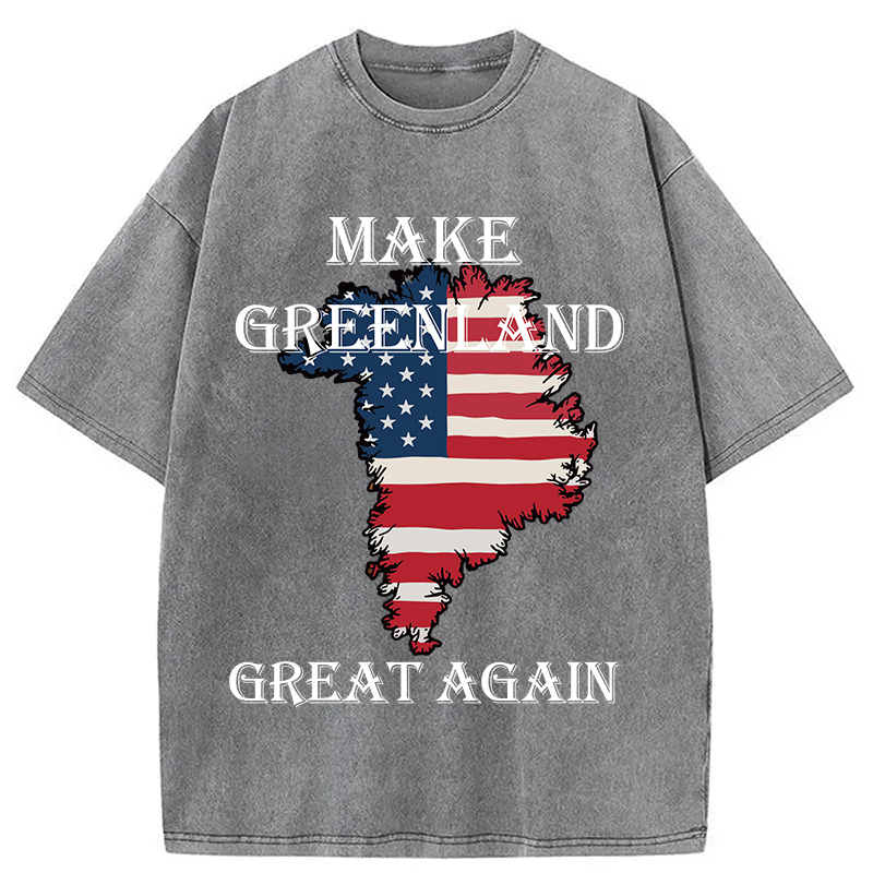 Tokyocanvas Make Greenland Great Again Washed T-Shirt