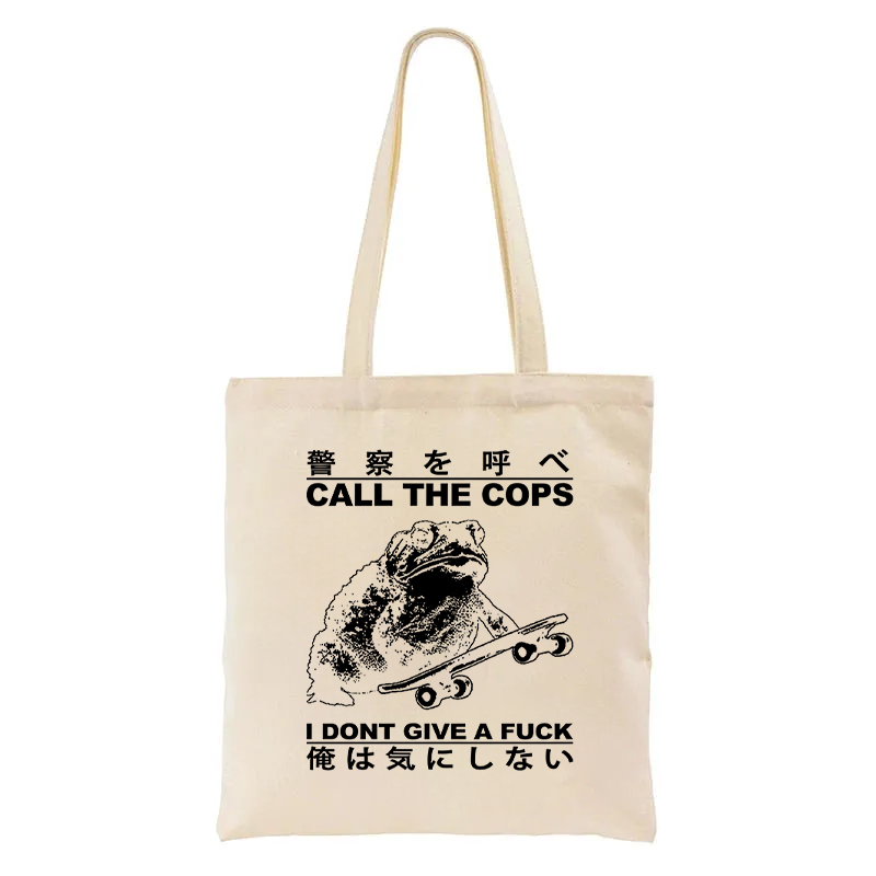 Tokyocanvas I Don't Care Tote Bag