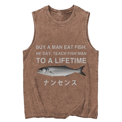 Tokyocanvas Funny To A Lifetime Washed Tank