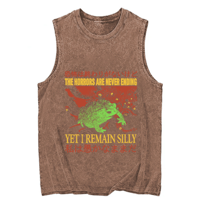 Tokyocanvas The Horrors are Never Ending Washed Tank