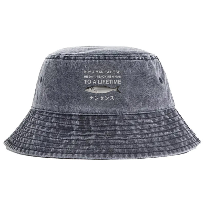 Tokyocanvas Funny To A Lifetime Washed Bucket Hat