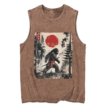Tokyocanvas Japanese Samurai Bigfoot Washed Tank