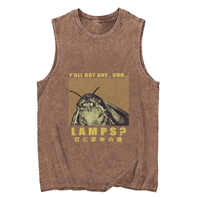 Tokyocanvas Moth Obsessed With The Light Washed Tank