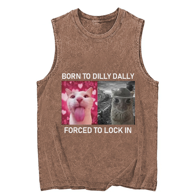 Tokyocanvas Born To Dilly Dally Washed Tank